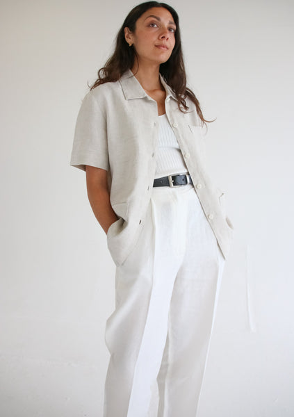 Jackie Trousers | washed Irish linen