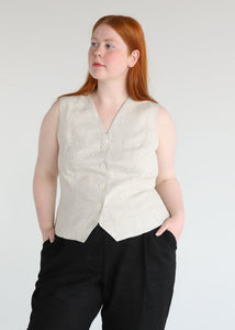 Avery waistcoat natural size 16 uk