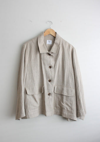 Monet Jacket | taupe linen | size L