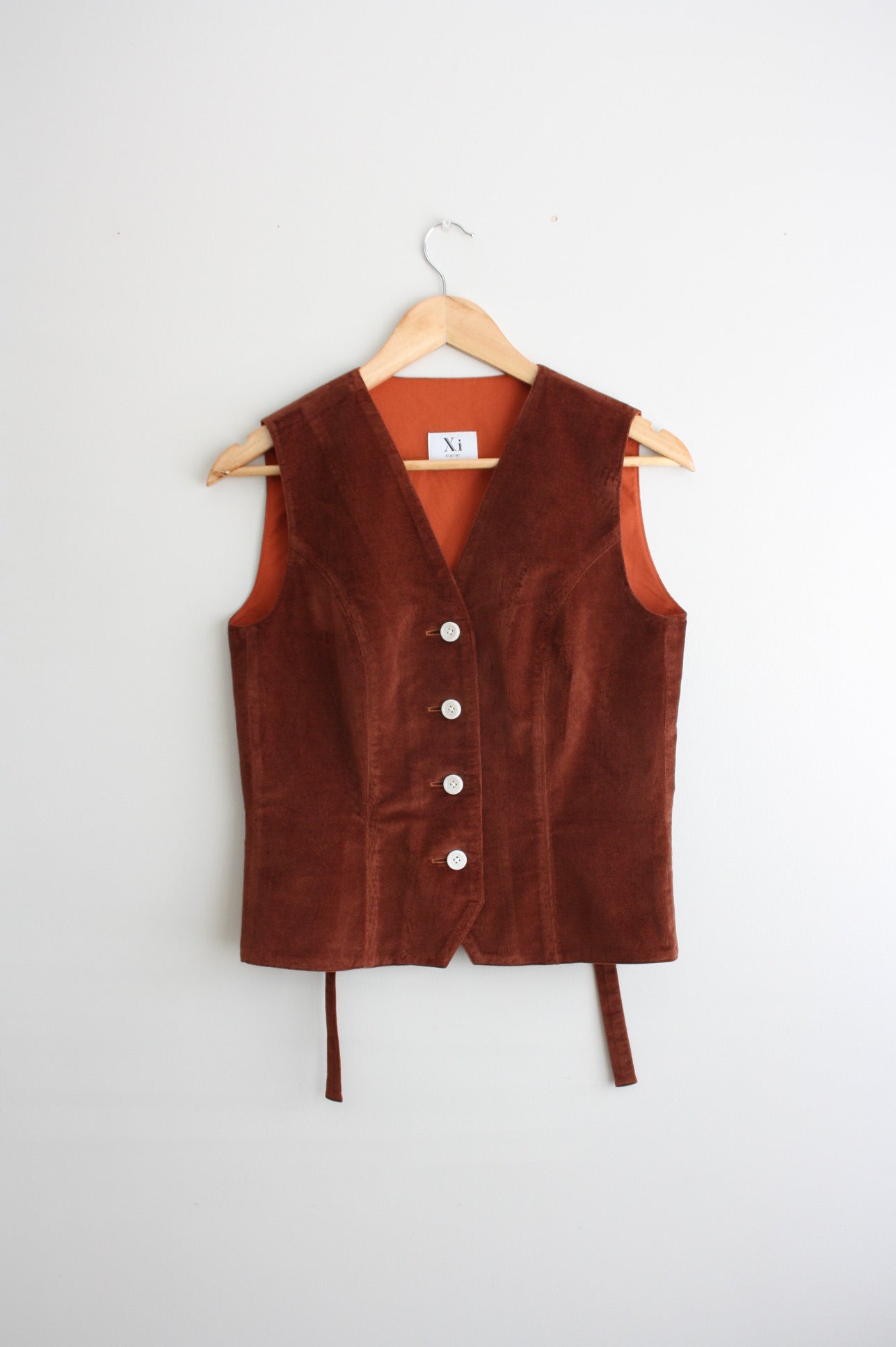 Avery Waistcoat rusty corduroy size 6