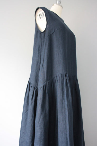 Willow Dress size S linen navy