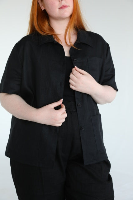 Cleo shirt black size 16 UK